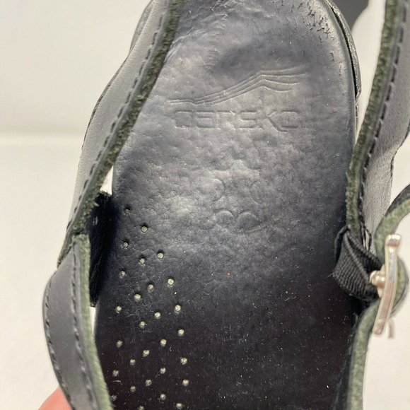 Dansko Womens Black Strappy Sandals Wedge 8.5 - Picture 6 of 8